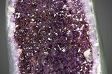 Breathtaking Dark Purple Amethyst Cathedral Geode (Pair) #227323-9